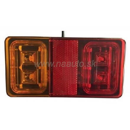 Zadné kombinované svetlo obdĺžníkové 12/24V 16xLED