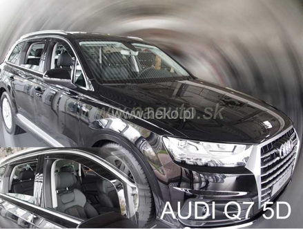 Deflektory Audi  Q7 II 5D 15R (+zadné)