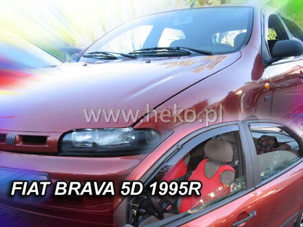 Deflektory FIAT BRAVA  5D 1995R.  a vyššie  (+zadné)
