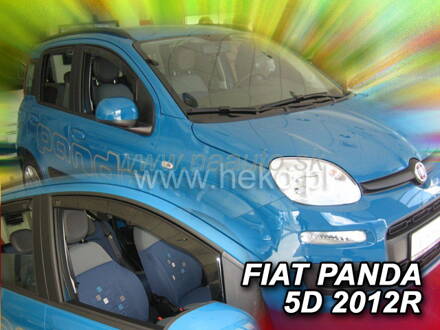 Deflektory FIAT PANDA III 5d  02/2012r. a vyššie