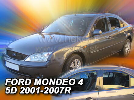 Deflektory FORD MONDEO 5D LTB / 4 SED  2001-2007R (+zadné)