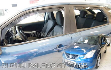 Deflektory Suzuki Baleno 5D 16R (+zadné)