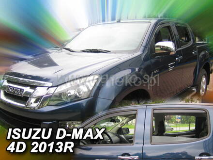 Deflektory ISUZU D-MAX 4D 2012R->(IIgen) (+zadné)