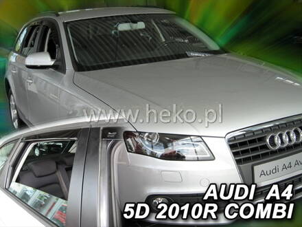 Deflektory AUDI A4  (B8) 5d 2009r.  a vyššie (+zadné) COMBI