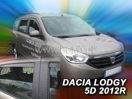 Deflektory DACIA LODGY 5D 2012R. a vyššie(+zadné)