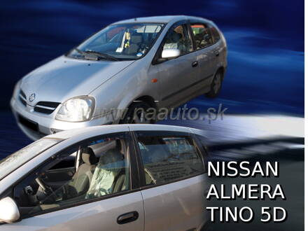 Deflektory NISSAN ALMERA TINO 5D 2000-2006R (+zadné)