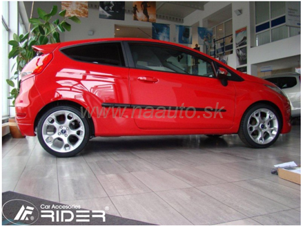 Ochranné lišty dverí Ford Fiesta VII 3D 08R a vyššie htb, MODEL F-25