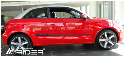 Ochranné lišty dverí Audi A1 2010 R a vyššie,  MODEL F-25
