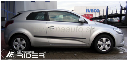 Ochranné lišty dverí Kia Pro Ceed 3D 07-12R htb, MODEL F-18