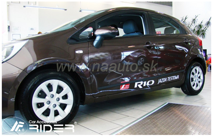 Ochranné lišty dverí Kia Rio III HB 12R a vyššie , MODEL F-35