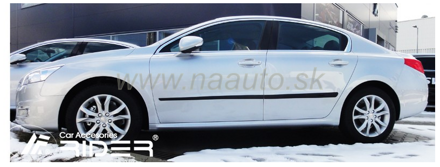Ochranné lišty dverí Peugeot 508 sed/SW 10R a vyššie, MODEL F-16