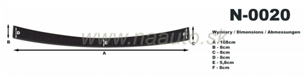 Nášľap kufra Mitsubishi ASX 10-12R, MODEL N-0020