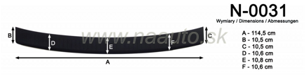 Nášľap kufra Suzuki SX 4 06-13R, MODEL N-0031