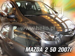 Deflektory MAZDA 2   5d  06.2007-2009r.(+zadné)