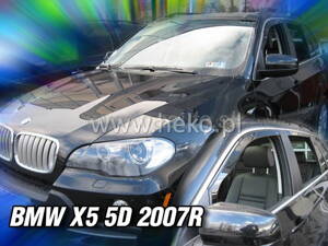 Deflektory BMW X5 (E70) 5D 2007R.  a vyššie (+zadné)