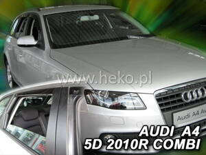 Deflektory AUDI A4  (B8) 5d 2009r.  a vyššie (+zadné) COMBI