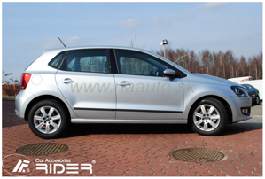 Ochranné lišty dverí VW Polo 5D 10-13R, MODEL F-35