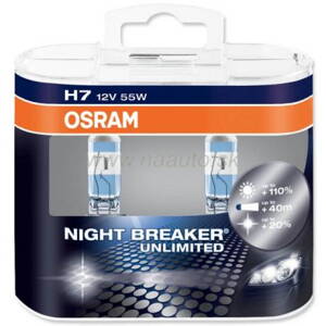 OSRAM H7 Night Breaker Unlimited +110% 55W Set 2ks