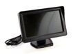 Asistenty parkovania LCD 4,3” s kamerou CAM-402 LED v podložke pod ŠPZ, 4-senzorové, čierne