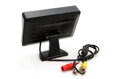 Asistenty parkovania LCD 4,3” s kamerou CAM-402 LED v podložke pod ŠPZ, 4-senzorové, čierne