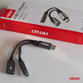 USB-C ZU TYP USB-C + Mini-Jack 3,5 mm Buchse adaptér 10 cm 