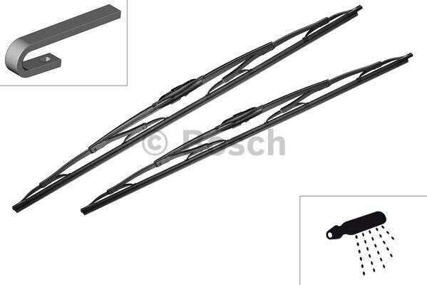 Stěrače Bosch 600+600 mm BO 3397118309, BOSCH Stěrače Bosch 600+600 mm BO 3397118309, BOSCH